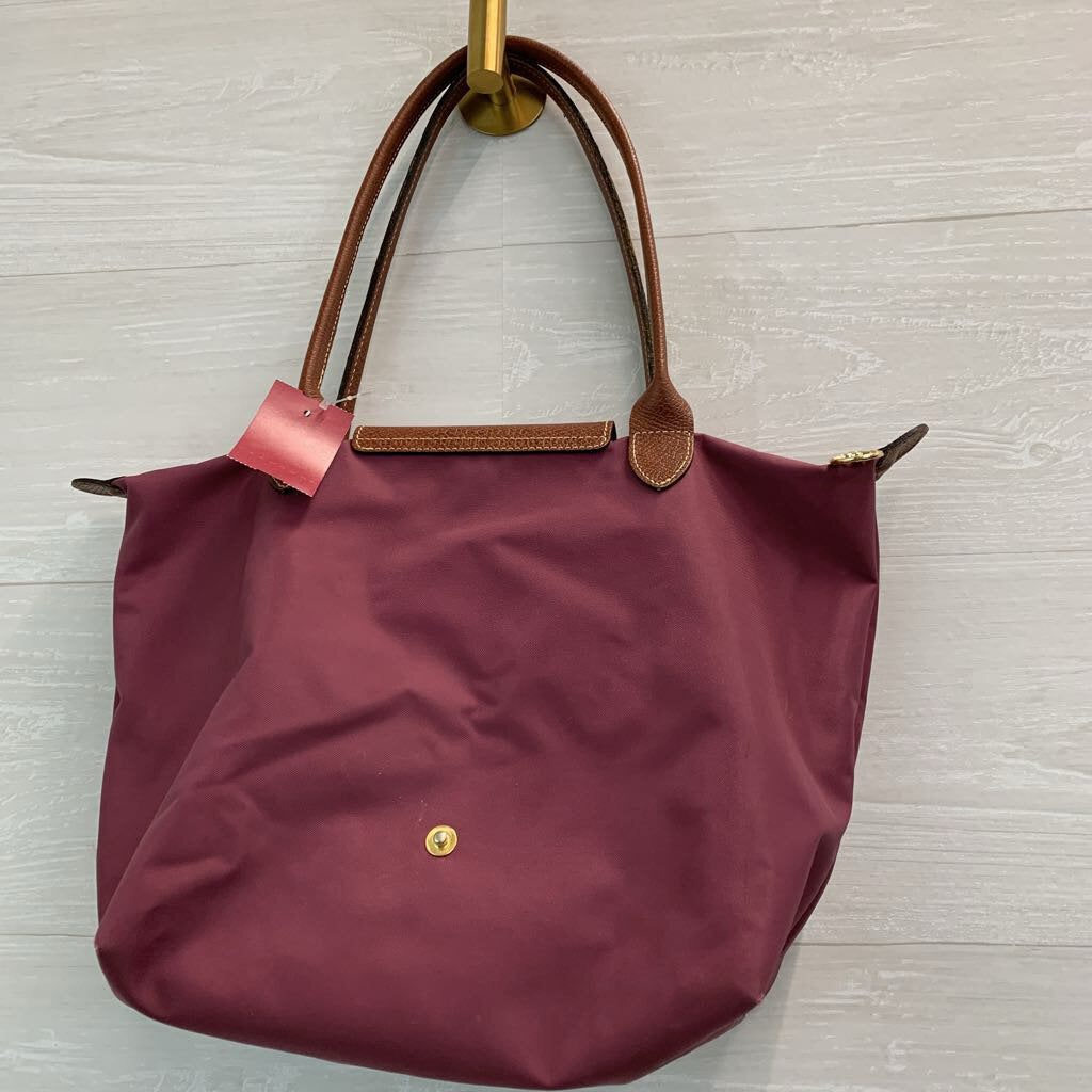 Longchamp Purple Le Pliage Original Tote Purse