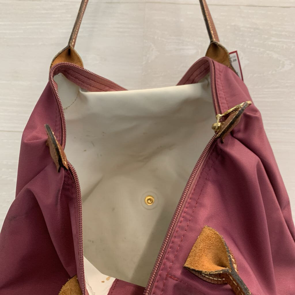 Longchamp Purple Le Pliage Original Tote Purse
