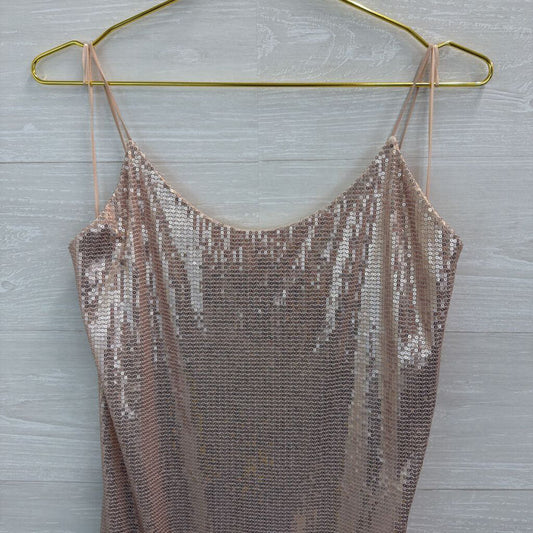 Pink Sequin Short Formal Dress Medium
