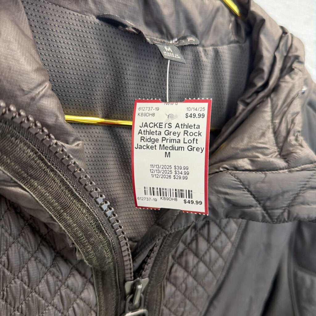 Athleta Grey Rock Ridge Prima Loft Jacket Medium