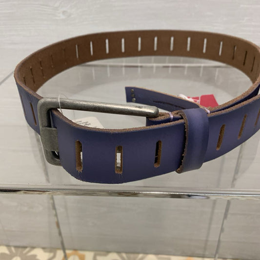 We The Free Blue Leather Belt Small/ Medium