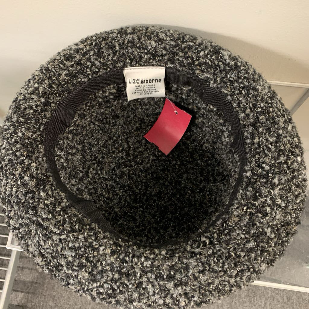Liz Claiborne Black/ Grey Knit Sweater Hat