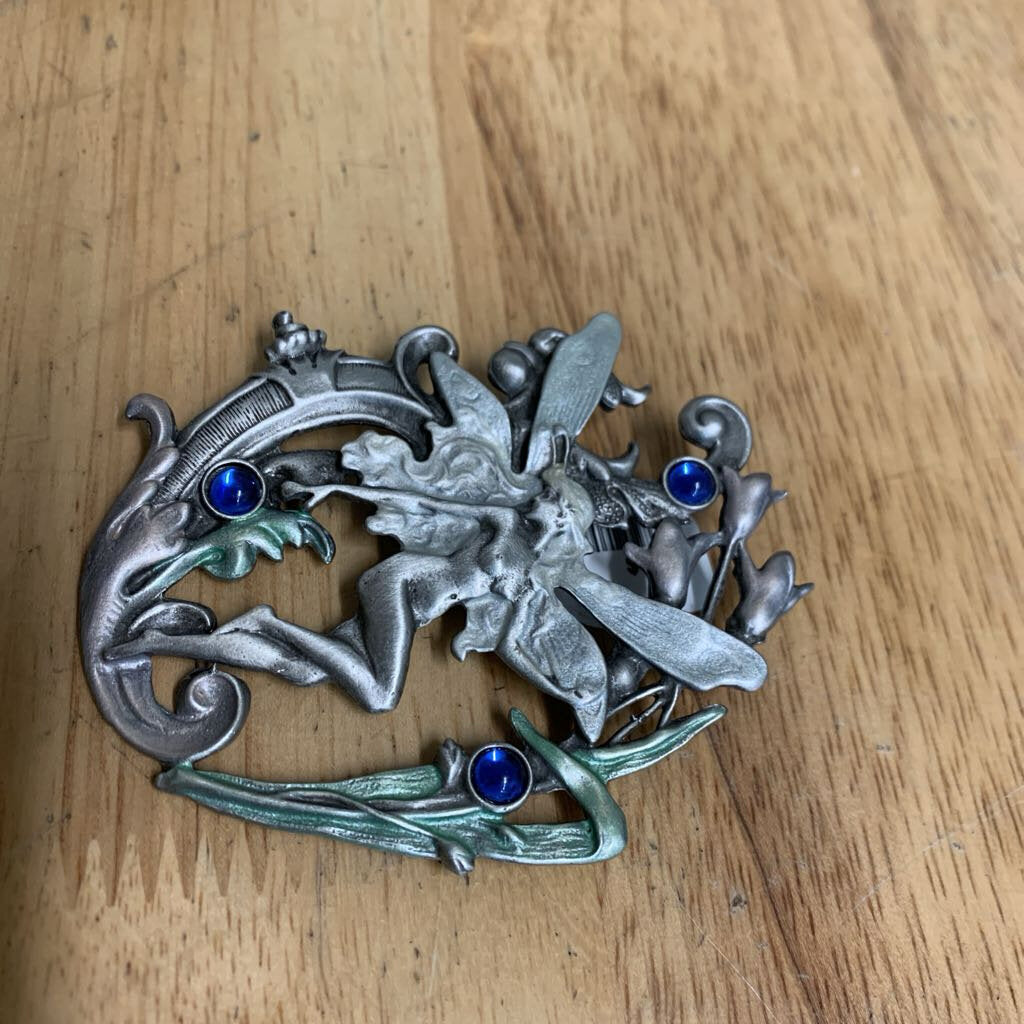 Jj Jonette Vintage Silver Fairy Pin