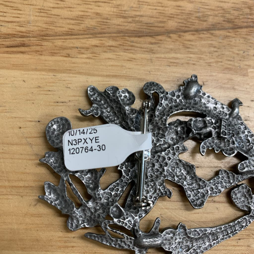 Jj Jonette Vintage Silver Fairy Pin