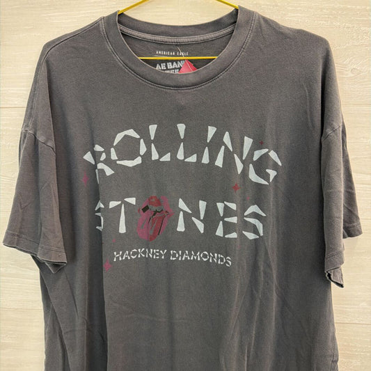 American Eagle Dark Grey Rolling Stones Tee L/XL
