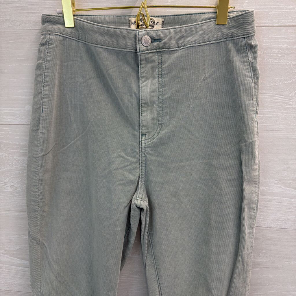 We the Free Blue Flare Corduroy Pants 29