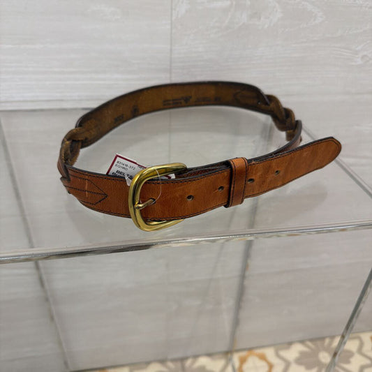 Brown leather belt