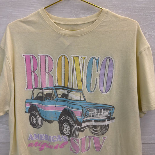 Bronco Yellow Graphic Tee XL