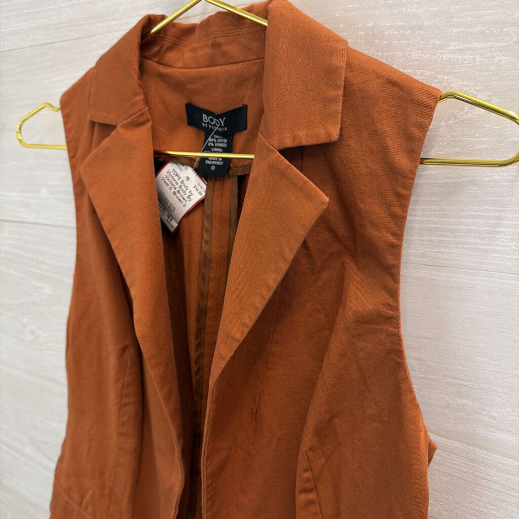 Body By Victoria Brown Vest 0