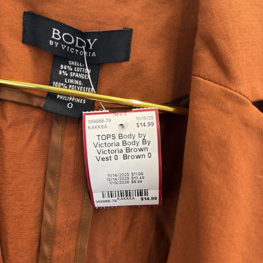 Body By Victoria Brown Vest 0