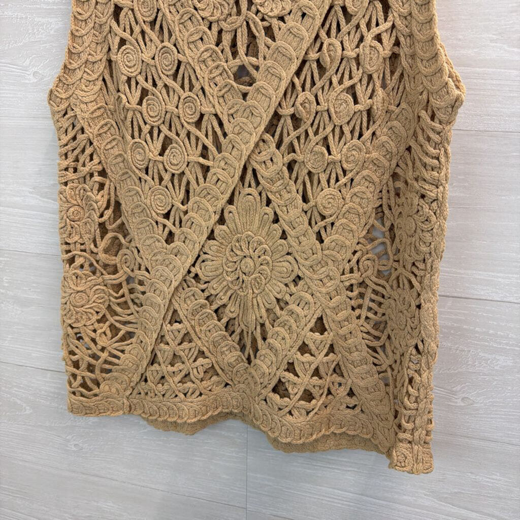 Cato Beige 3D Sleeveless Knit Top XL