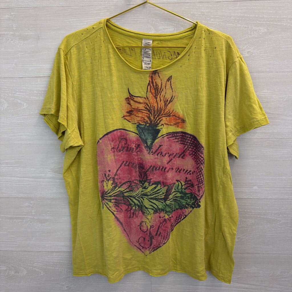 Magnolia Pearl Corazon Tee Horchata One Size