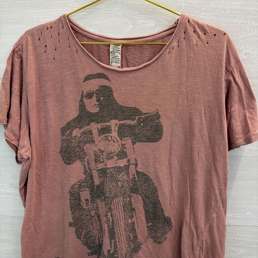 Magnolia Pearl Dusty Pink Motorcycle Tee One Size