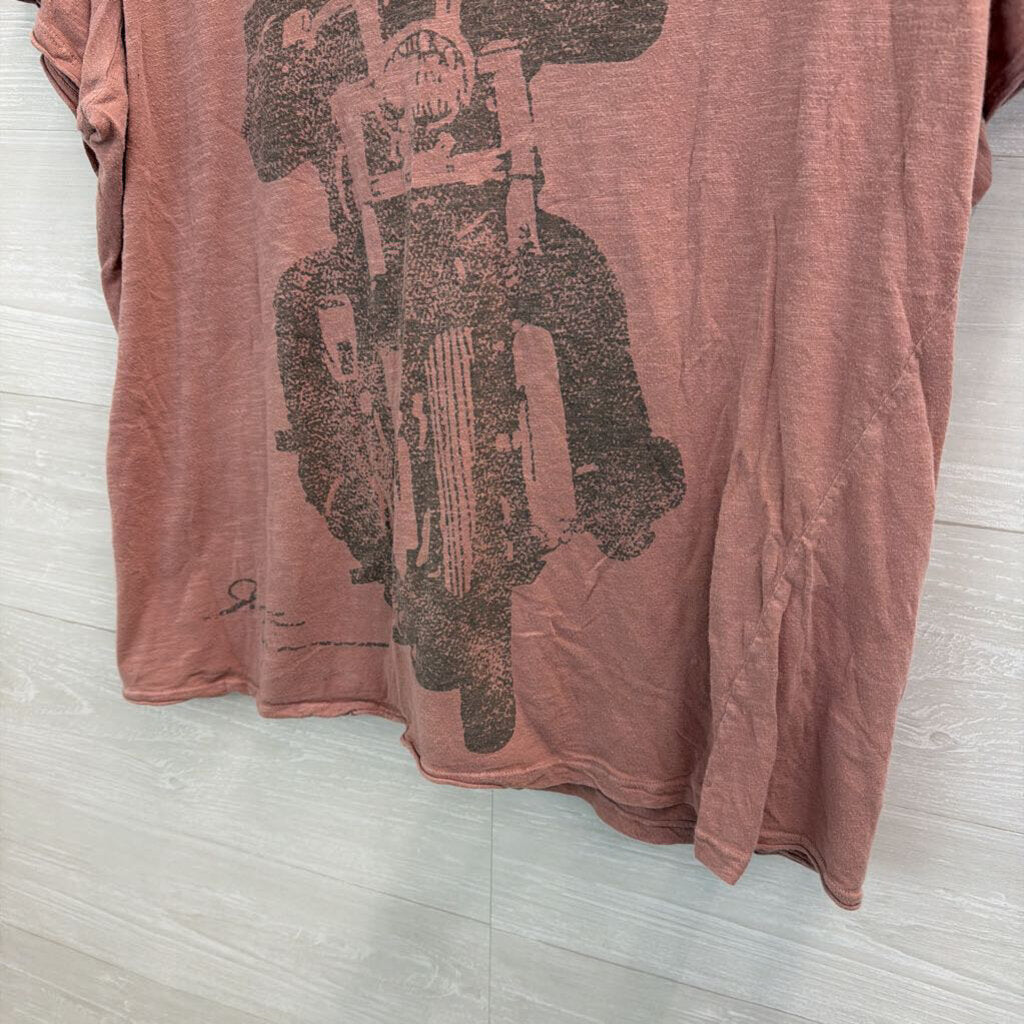 Magnolia Pearl Dusty Pink Motorcycle Tee One Size