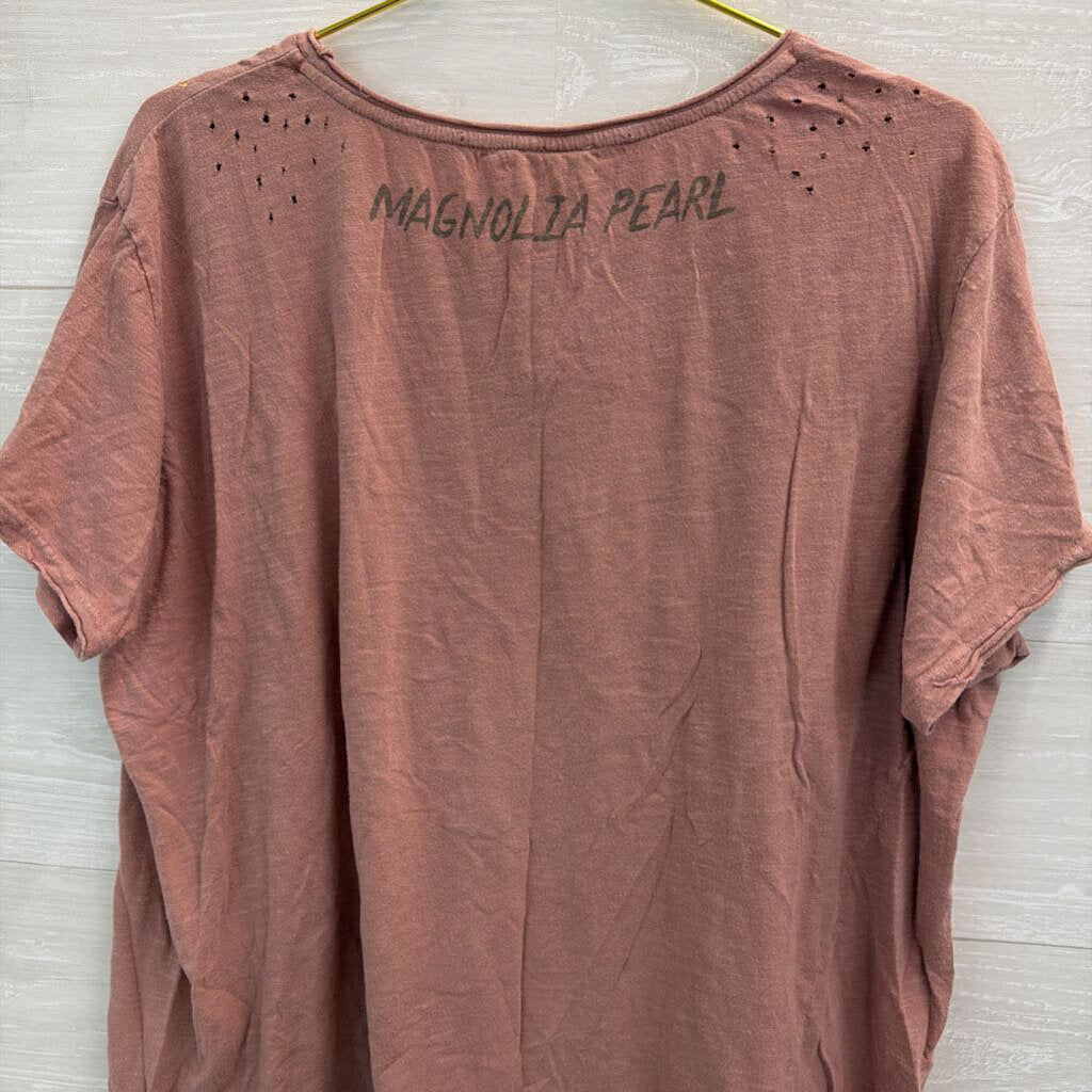 Magnolia Pearl Dusty Pink Motorcycle Tee One Size