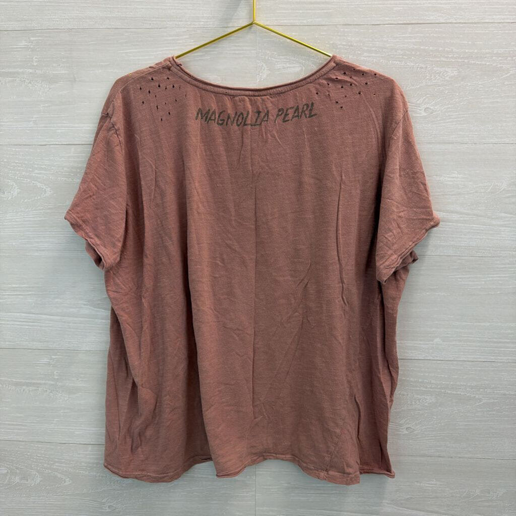 Magnolia Pearl Dusty Pink Motorcycle Tee One Size