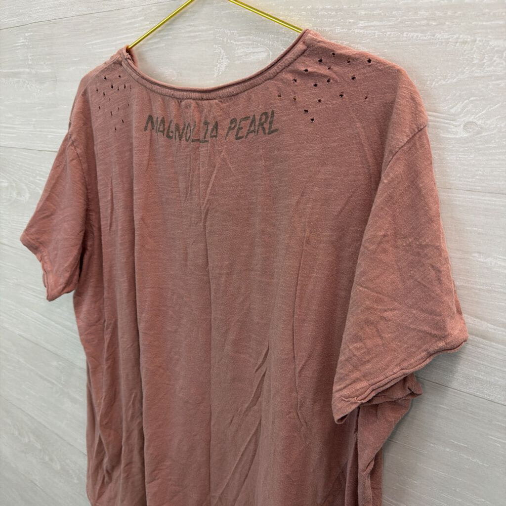 Magnolia Pearl Dusty Pink Motorcycle Tee One Size