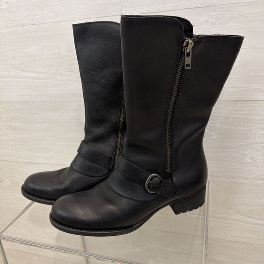 Born Black Leather Aubra Boots 11