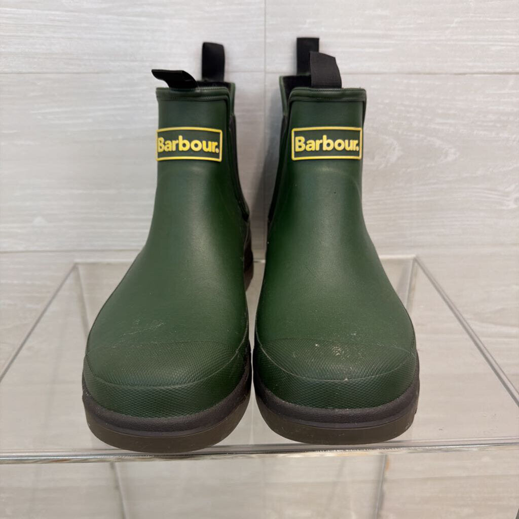 Barbour Green Wilton Wellingtons Boots 8 MENS