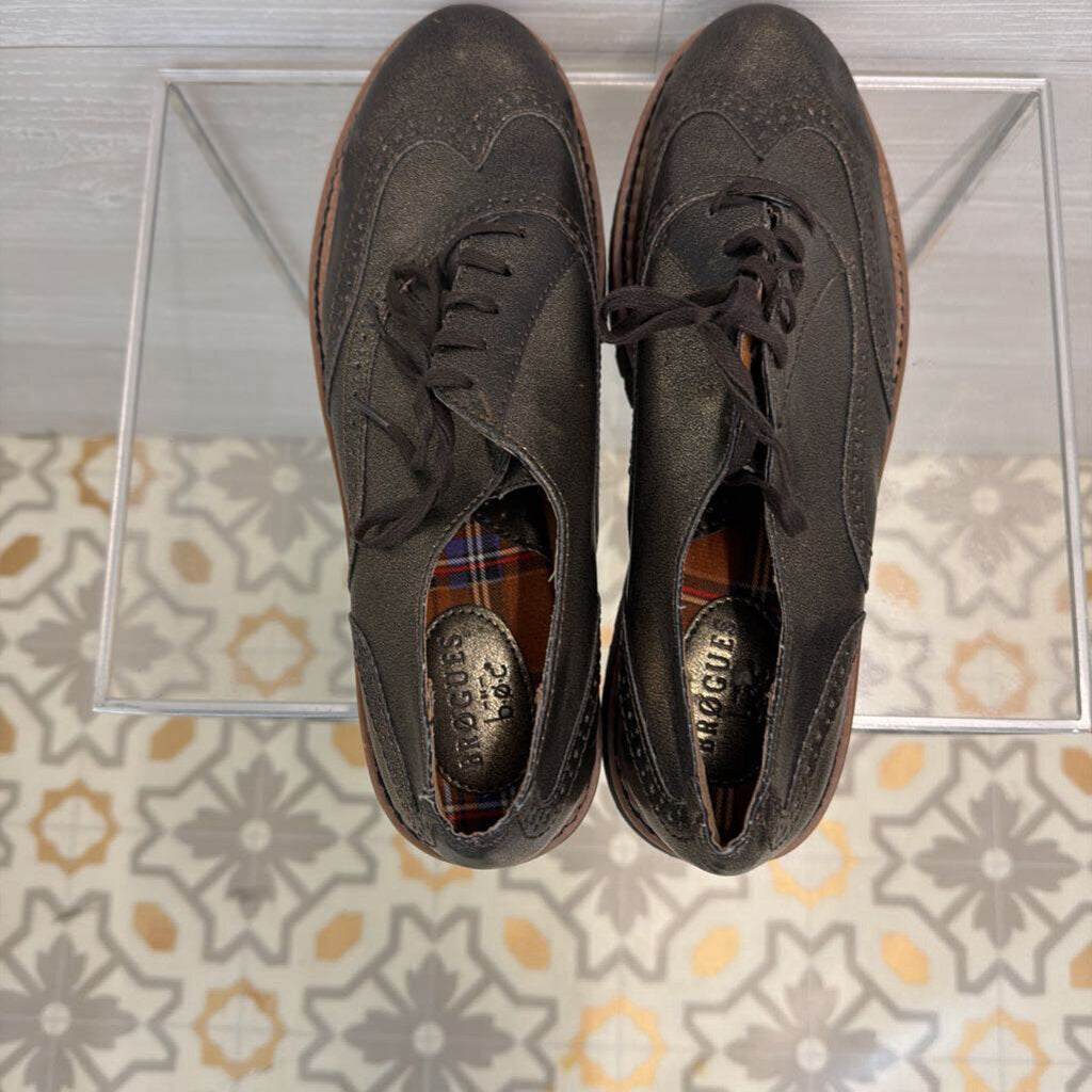 Brogues Metallic Wingtip Loafers 11