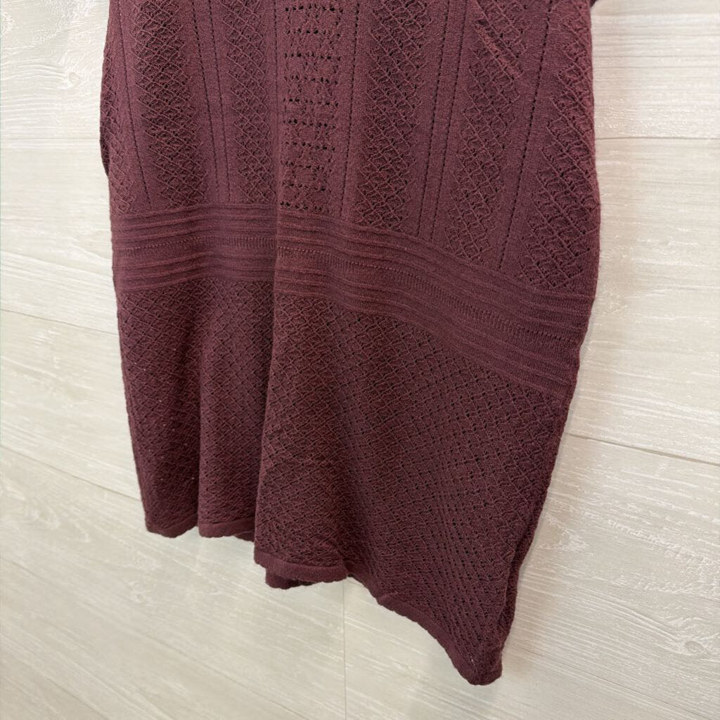 Torrid Purple Knit Short Sleeve Top 00