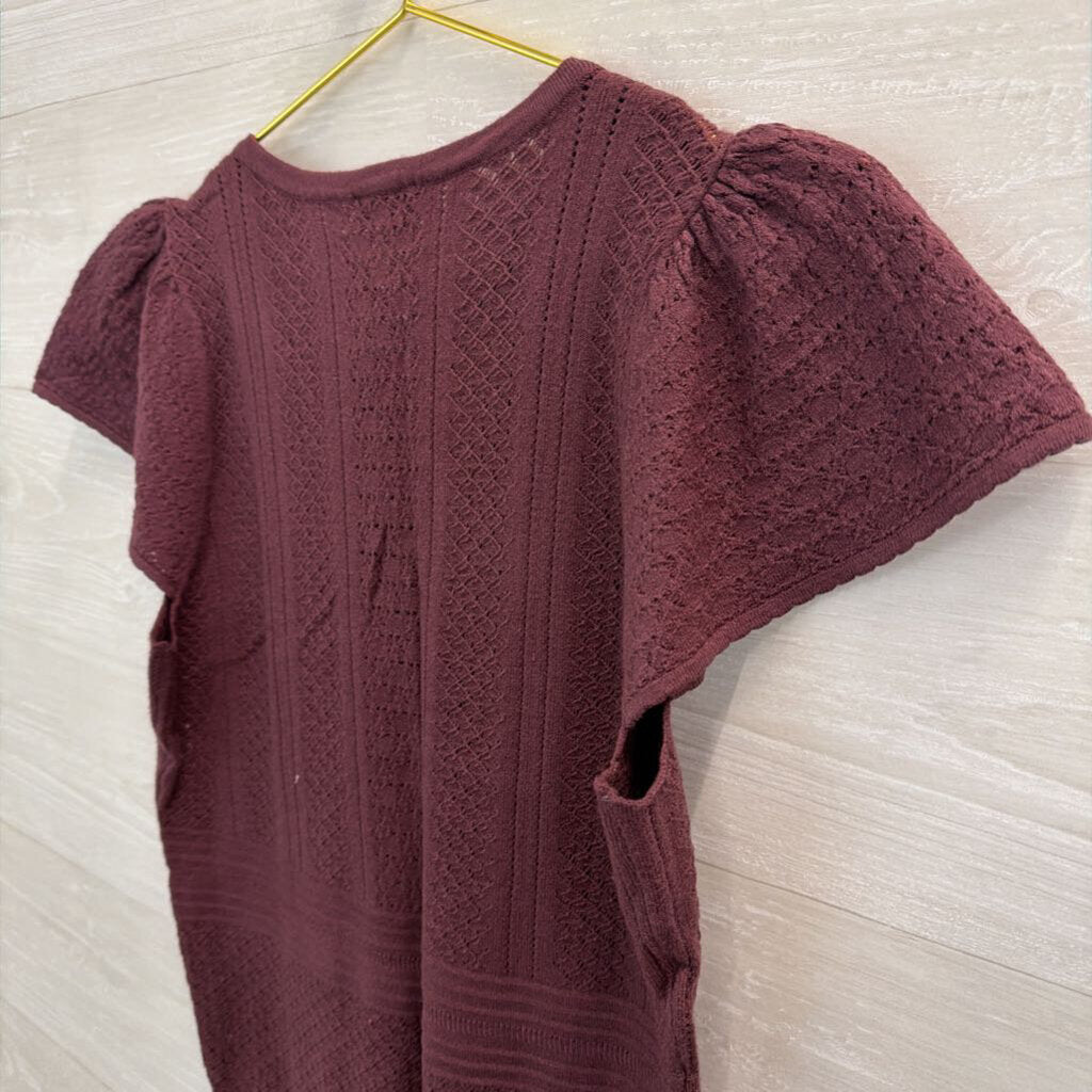 Torrid Purple Knit Short Sleeve Top 00