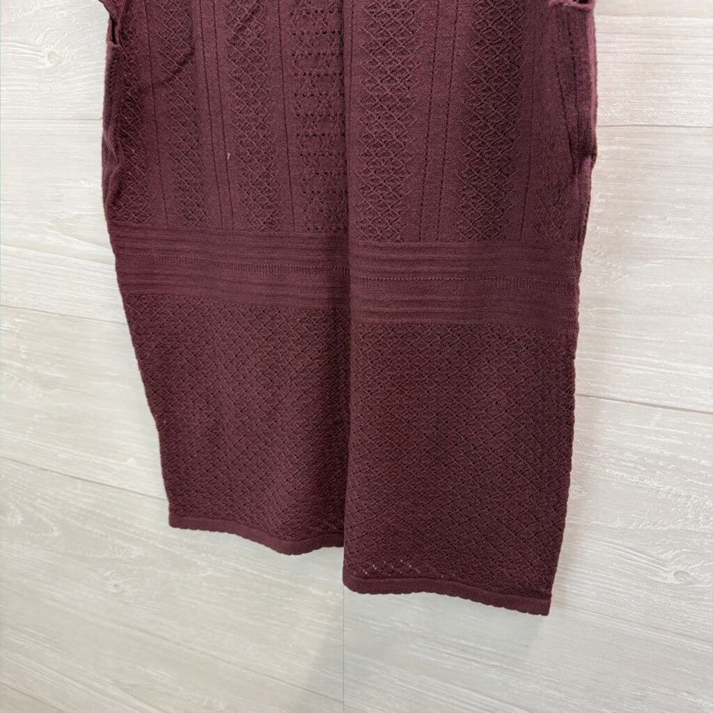 Torrid Purple Knit Short Sleeve Top 00