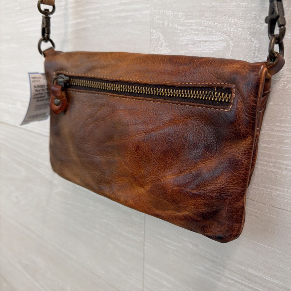 Bed Stu Brown Leather Cadence Crossbody Purse