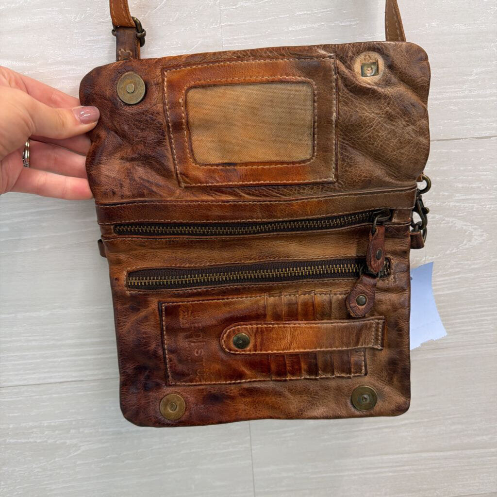 Bed Stu Brown Leather Cadence Crossbody Purse