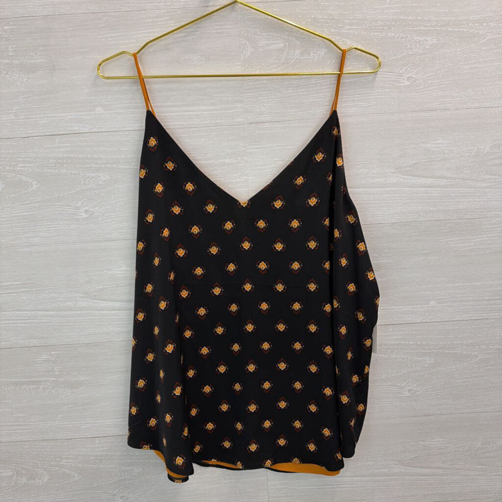 Express Black/Mustard Reversible Print Tank XL