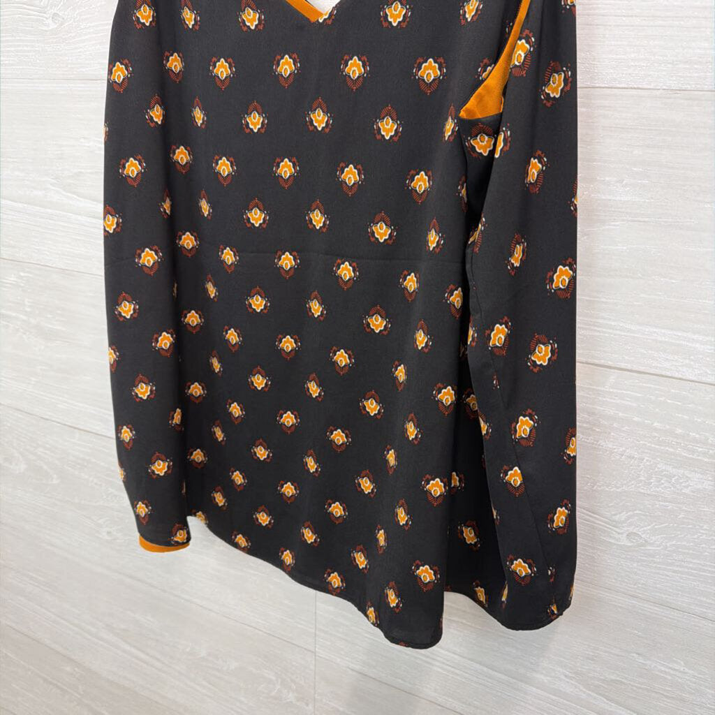 Express Black/Mustard Reversible Print Tank XL