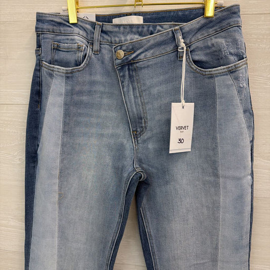Vervet Bella High Rise Color Block Flare 30