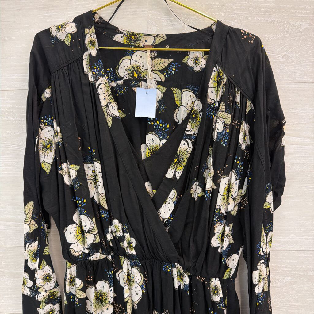 Free People Tuscan Dreams Floral Printed Tunic M