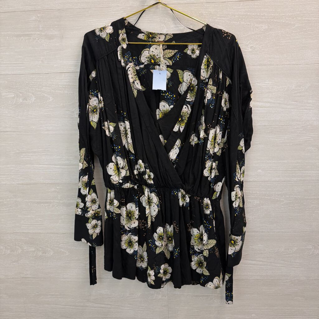 Free People Tuscan Dreams Floral Printed Tunic M