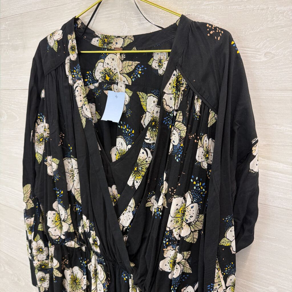 Free People Tuscan Dreams Floral Printed Tunic M