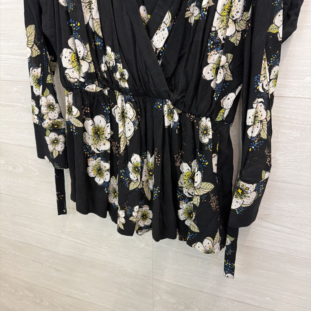 Free People Tuscan Dreams Floral Printed Tunic M