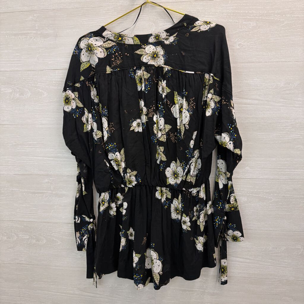 Free People Tuscan Dreams Floral Printed Tunic M
