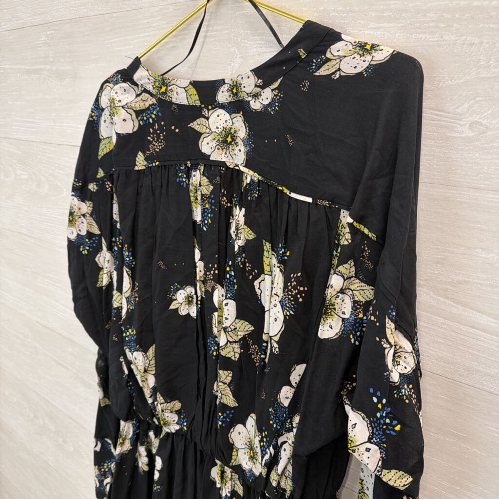 Free People Tuscan Dreams Floral Printed Tunic M