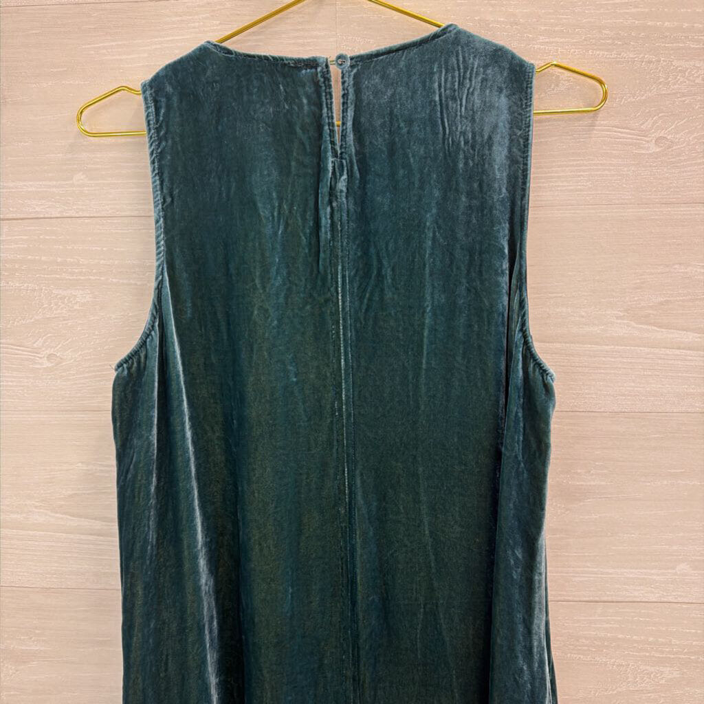 Johnny Was Talithia Velvet Pea V-neck Dress M