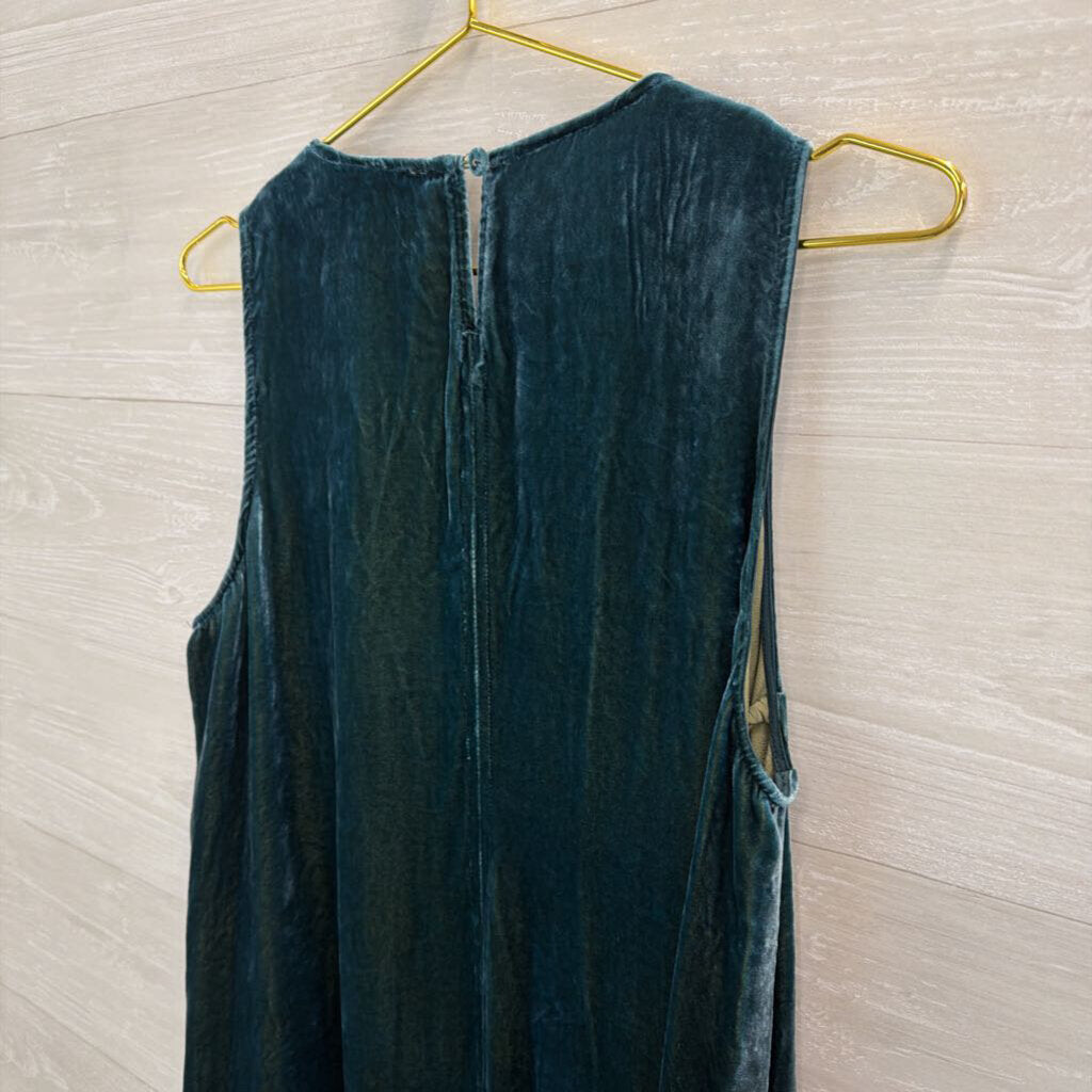 Johnny Was Talithia Velvet Pea V-neck Dress M