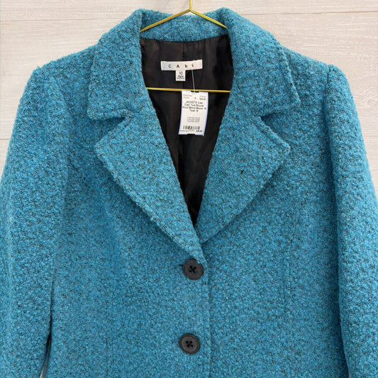 Cabi Teal Boucle Wool Blend Blazer 10