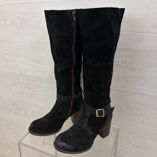Freebird Black Suede Leather Knee Holland Boots 9