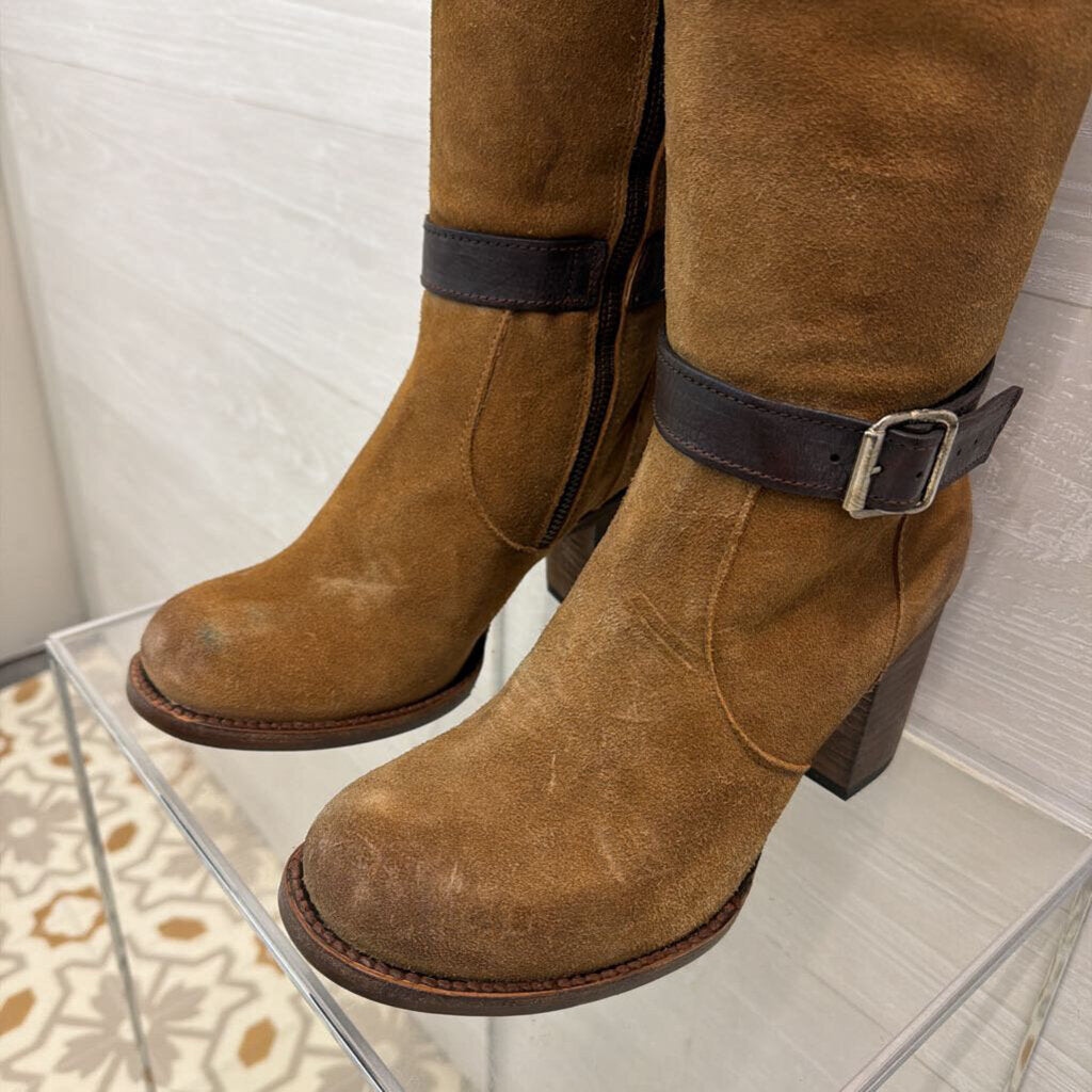 Freebird Brown Suede Leather Knee Holland Boots 9