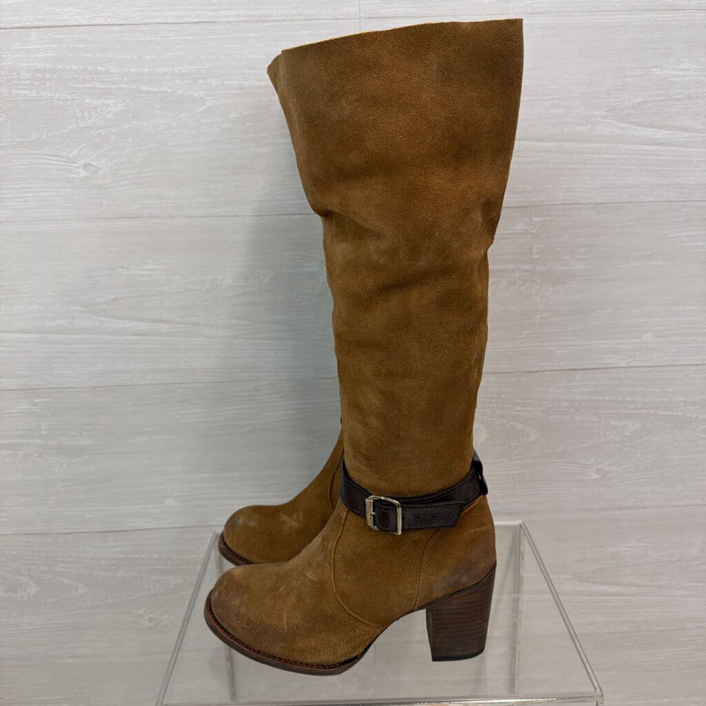 Freebird Brown Suede Leather Knee Holland Boots 9