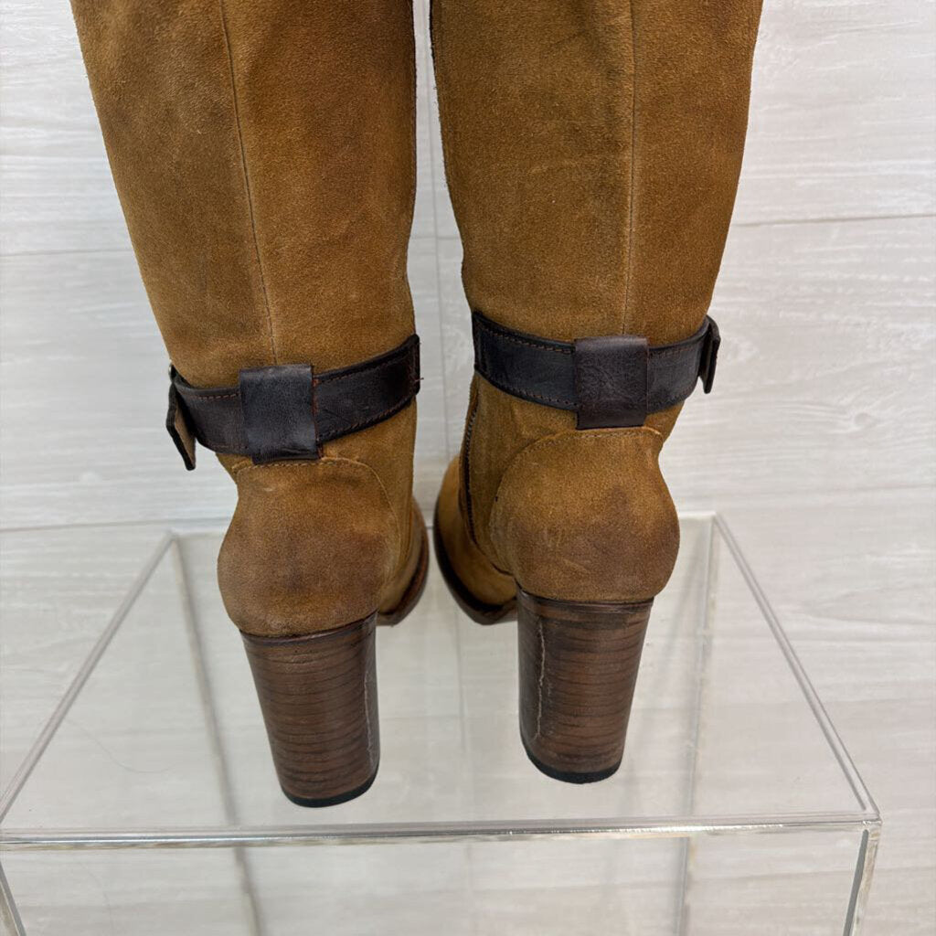 Freebird Brown Suede Leather Knee Holland Boots 9