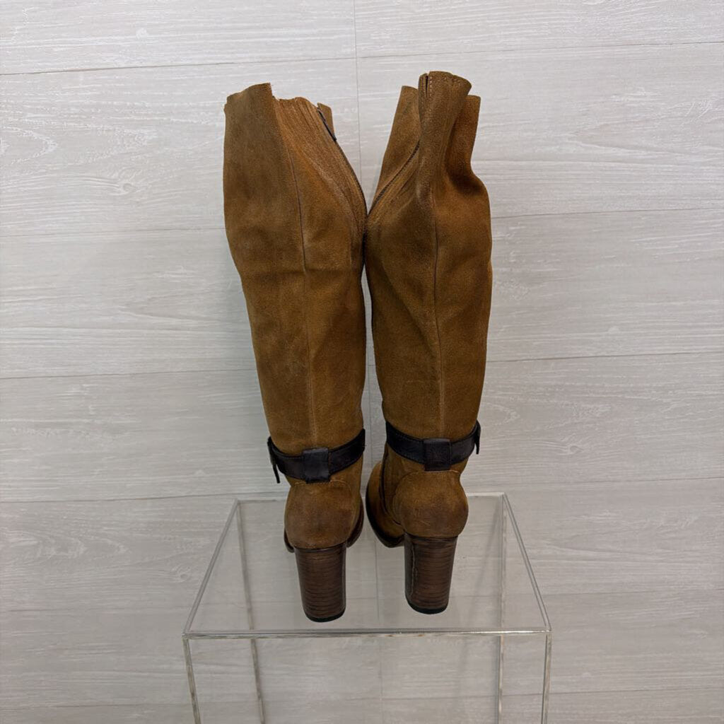 Freebird Brown Suede Leather Knee Holland Boots 9