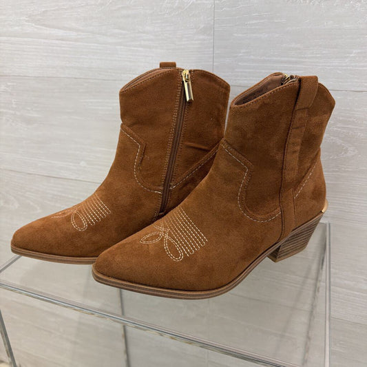 Hey Girl Brown Suede Quittin Time Fashion Western Boots 9