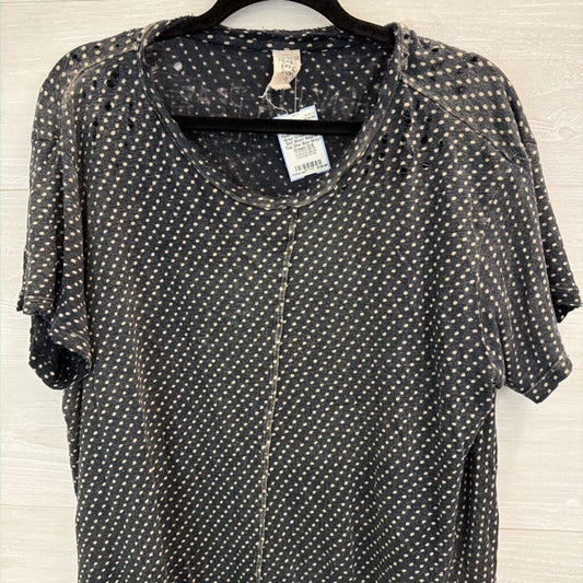 Magnolia Pearl Grey/ Cream Polka Dot Short Sleeve Top One Size