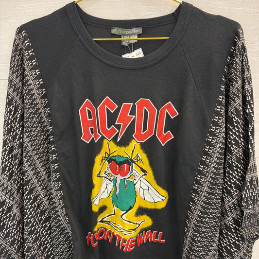 Shannon Passero Black/ Multi ACDC Print Top One Size