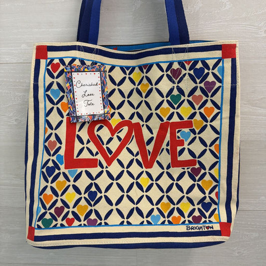 Brighton Cream/ Multi Cherished Love Tote Bag